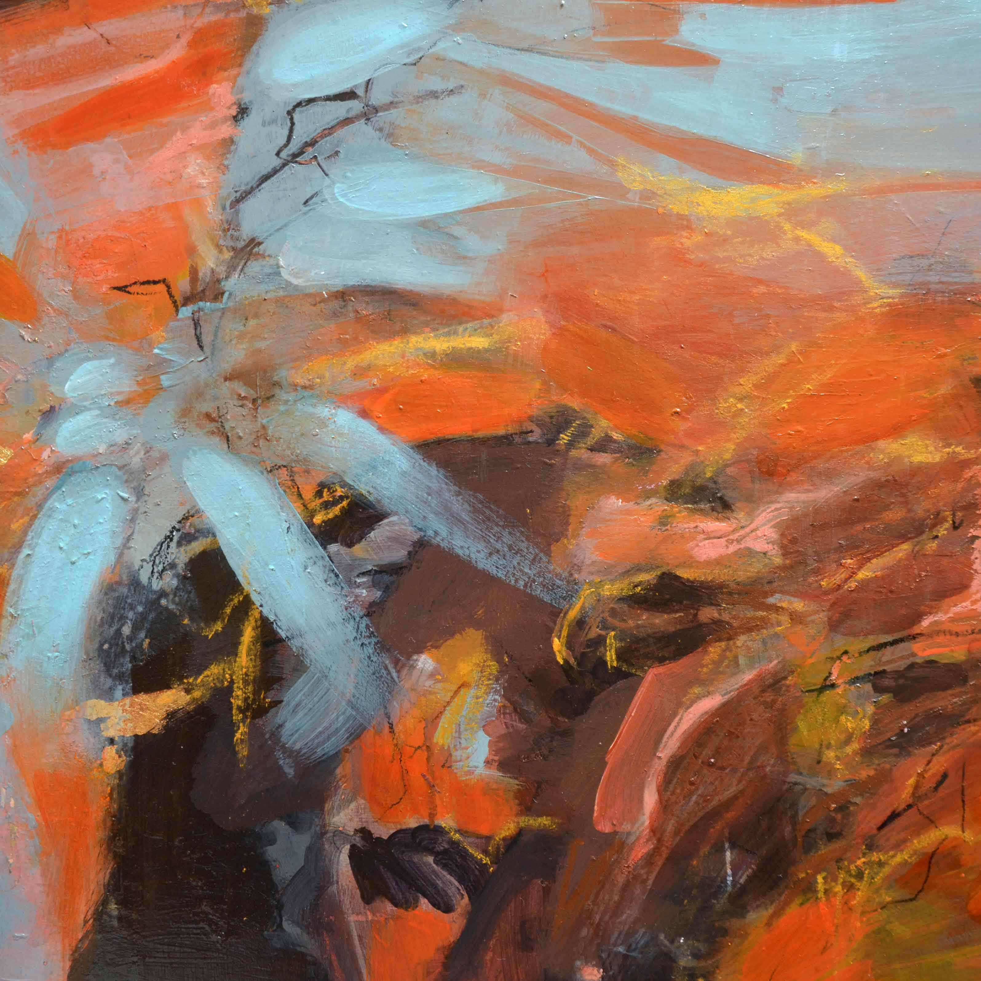 Detail of abstract painting by Jeanne-Marie Persaud
