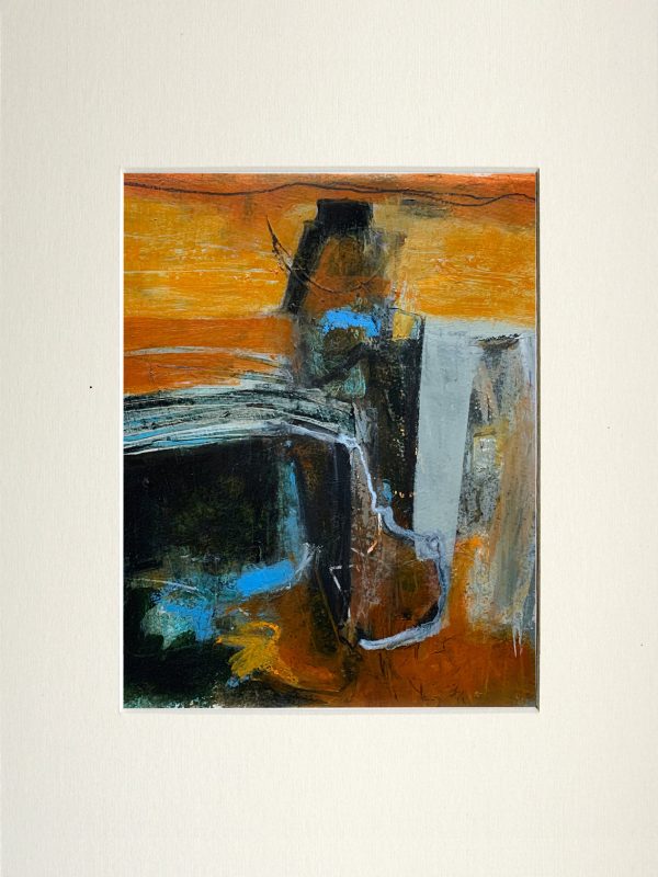 Abstract orange painting