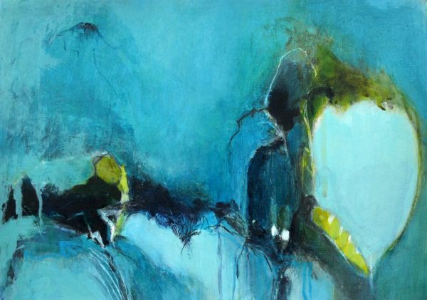 abstract blue figurative