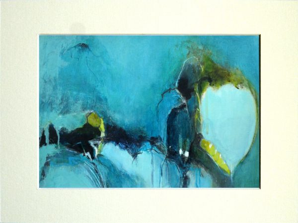 Abstract blue figurative