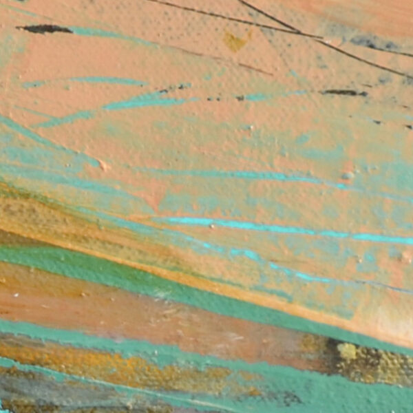 Closeup section of an abstract painting