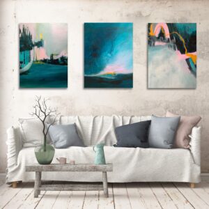 Commission abstract paintings Jeanne-Marie Persaud