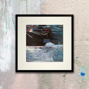 A minimal blue palette abstract painting Jeanne-Marie Persaud