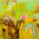 Yellow abstract painting Jeanne-Marie Persaud