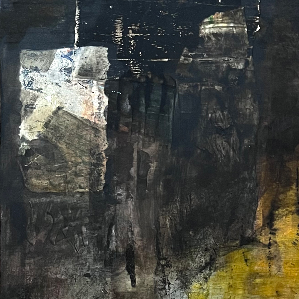 Detail of abstract painting