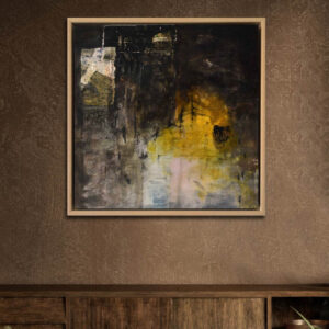 Framed abstract painting Jeanne-Marie Persaud